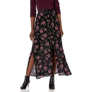 High Rise Floral Center Slit Maxi Skirt Size Small